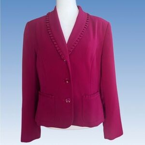 Sag Harbor Women's Magenta Blazer